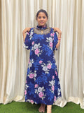 Jewell neck aline kurti