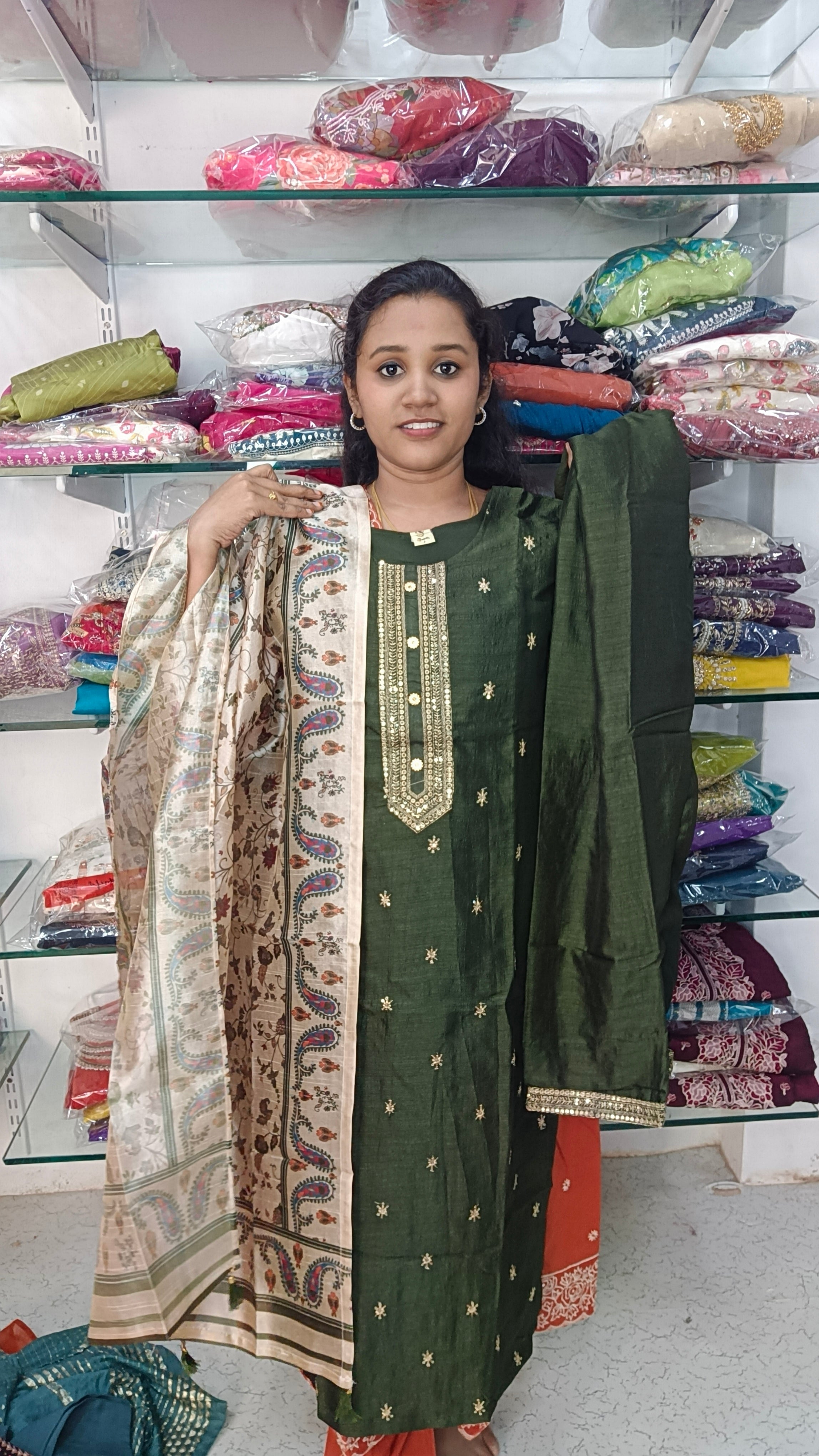 Side open kurti set