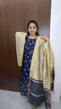 Premium Raw Silk Anarkali kurti set collections