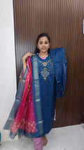 Kurti with pant and dupatta