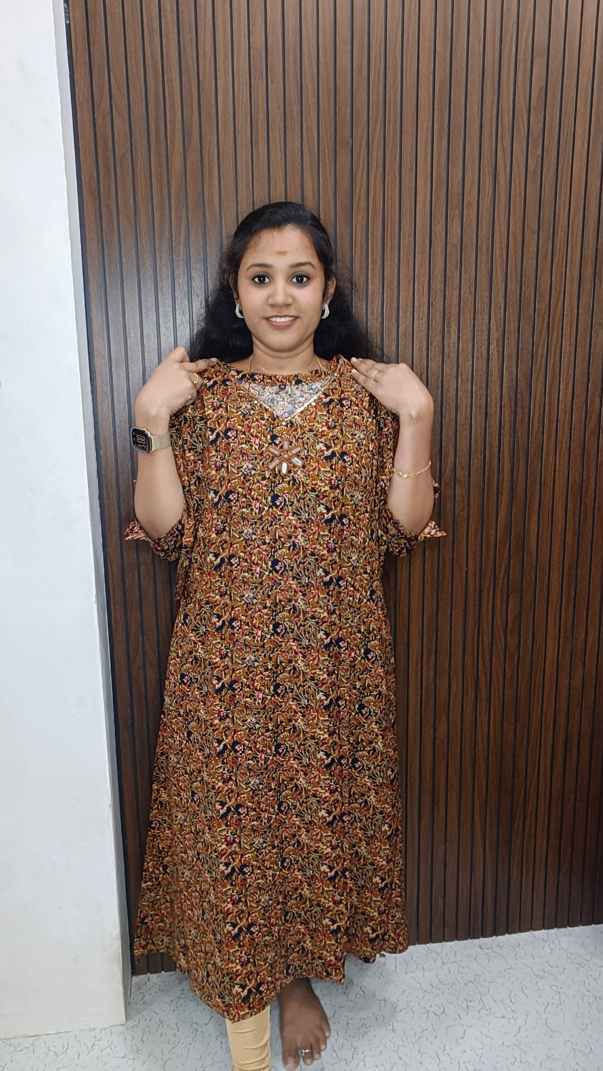 Aline Kalamkari Kurti 💛 Yellow