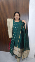 Premium Raw Silk Anarkali kurti set collections
