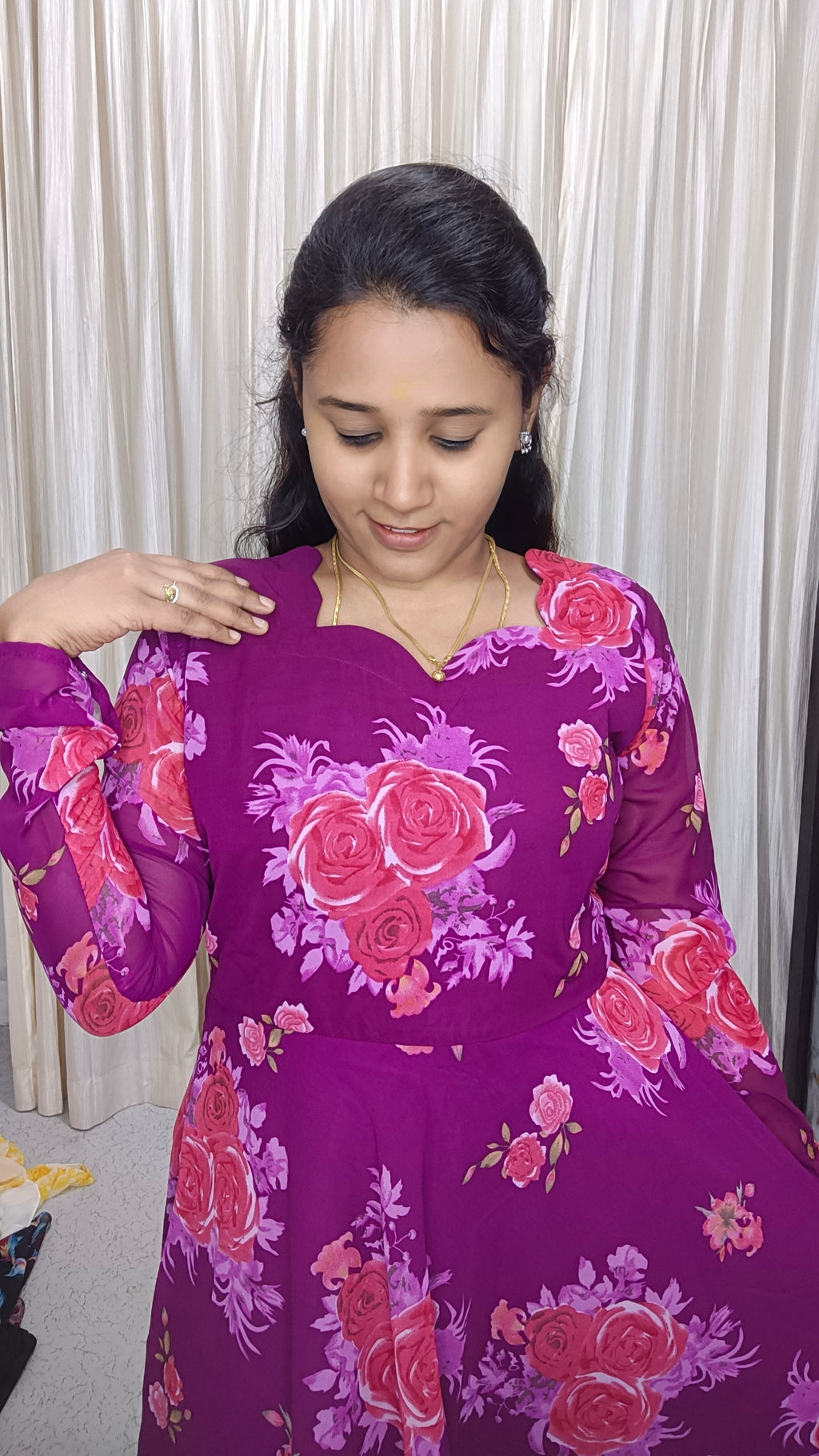 Customized Own Brand Georgette Maxi
