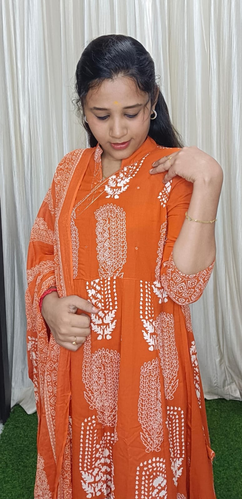 Cotton Umberalla with dupatta