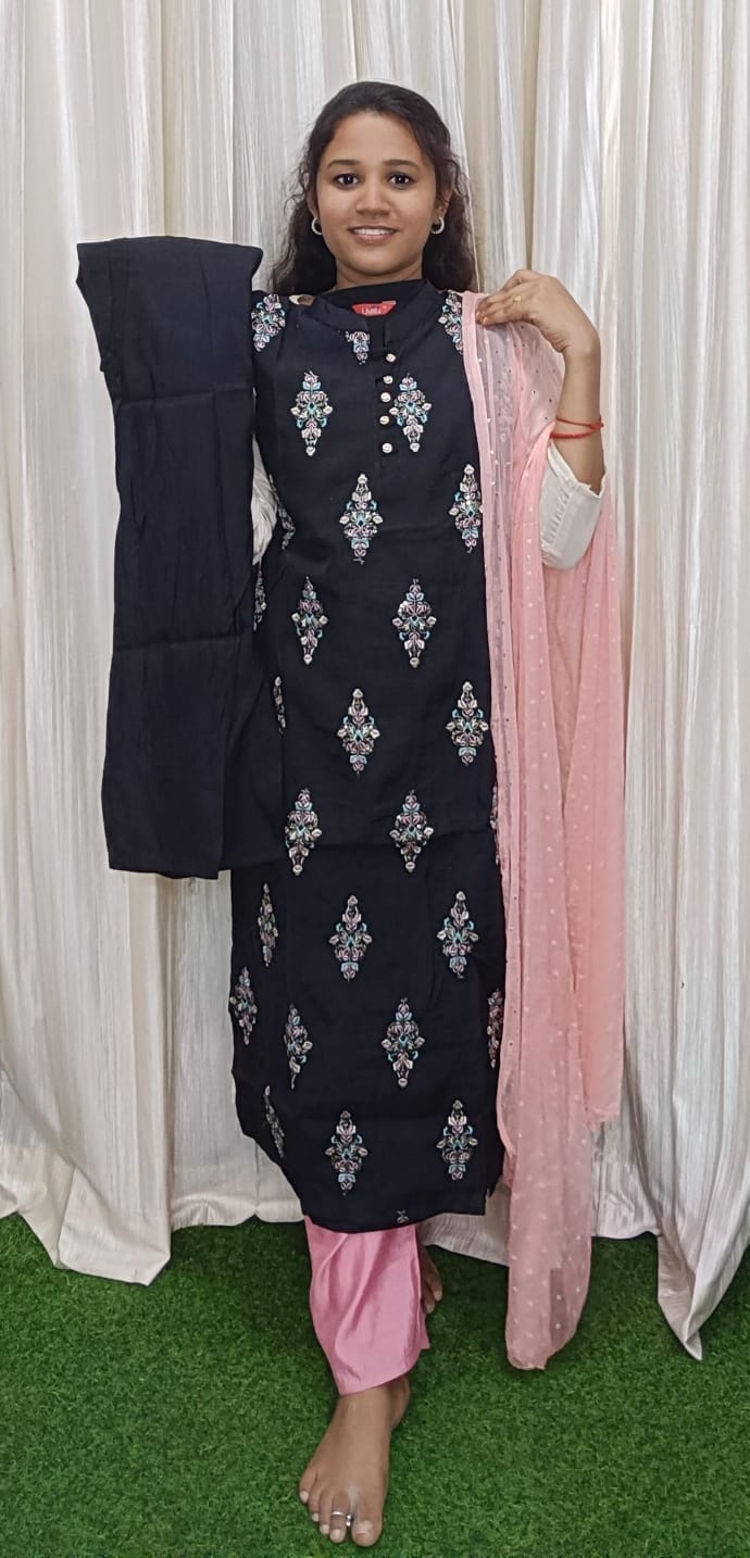 Kurti with pant & dupatta new