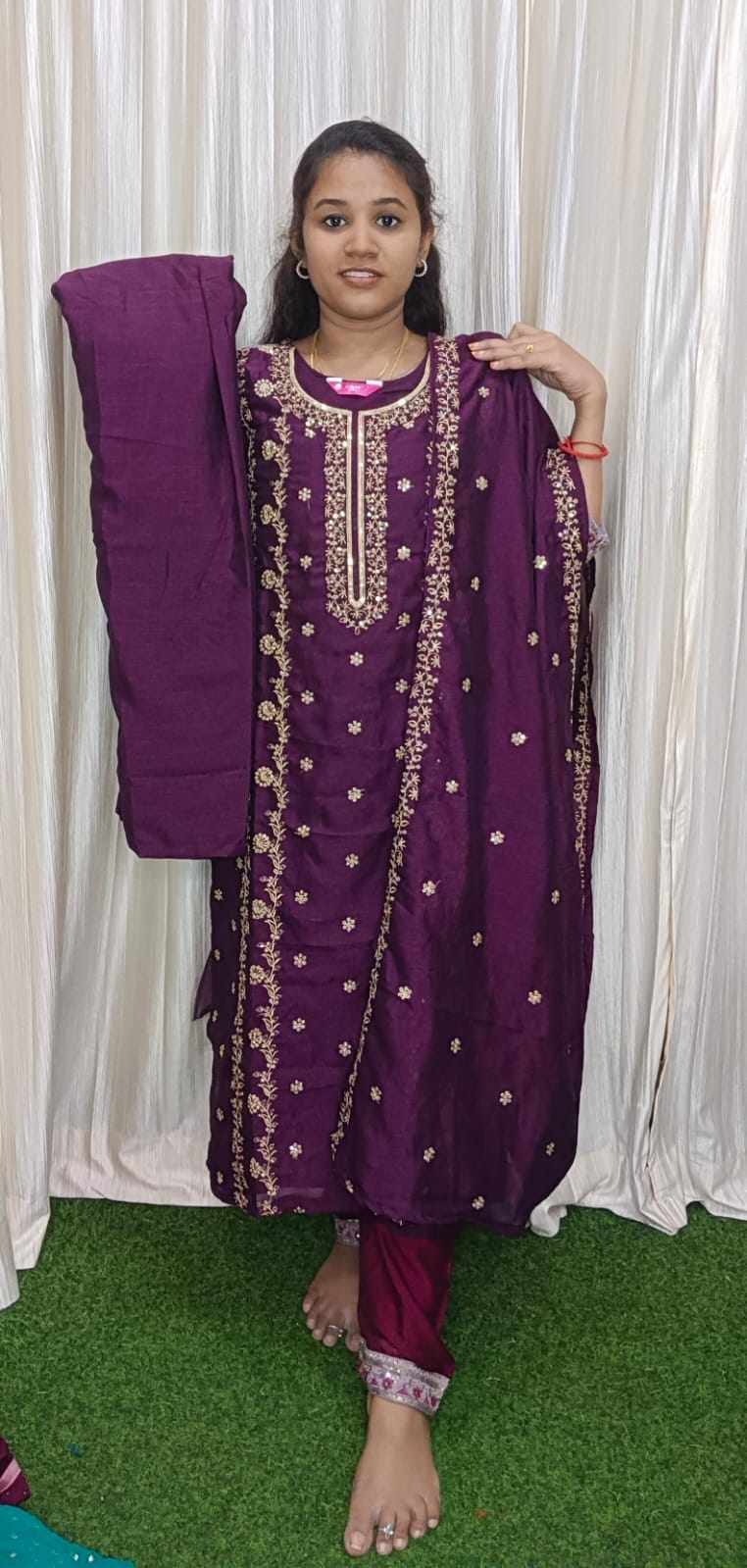 Kurti with pant and dupatta