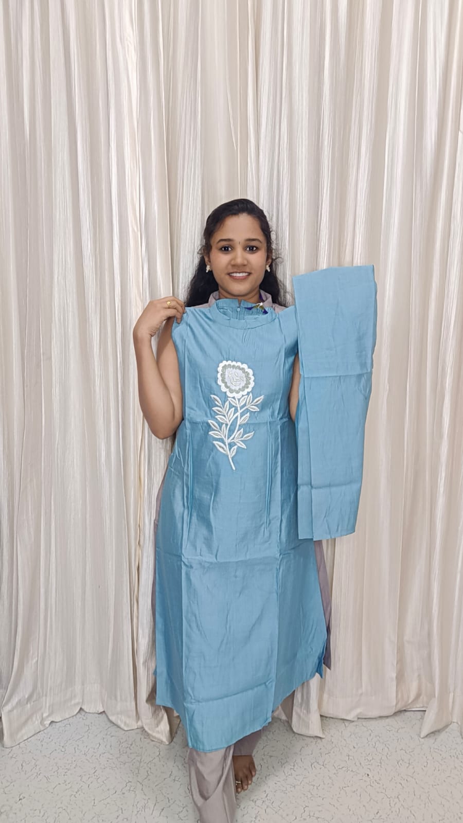 Stylish Aline Coord set with 3/4 sleeve