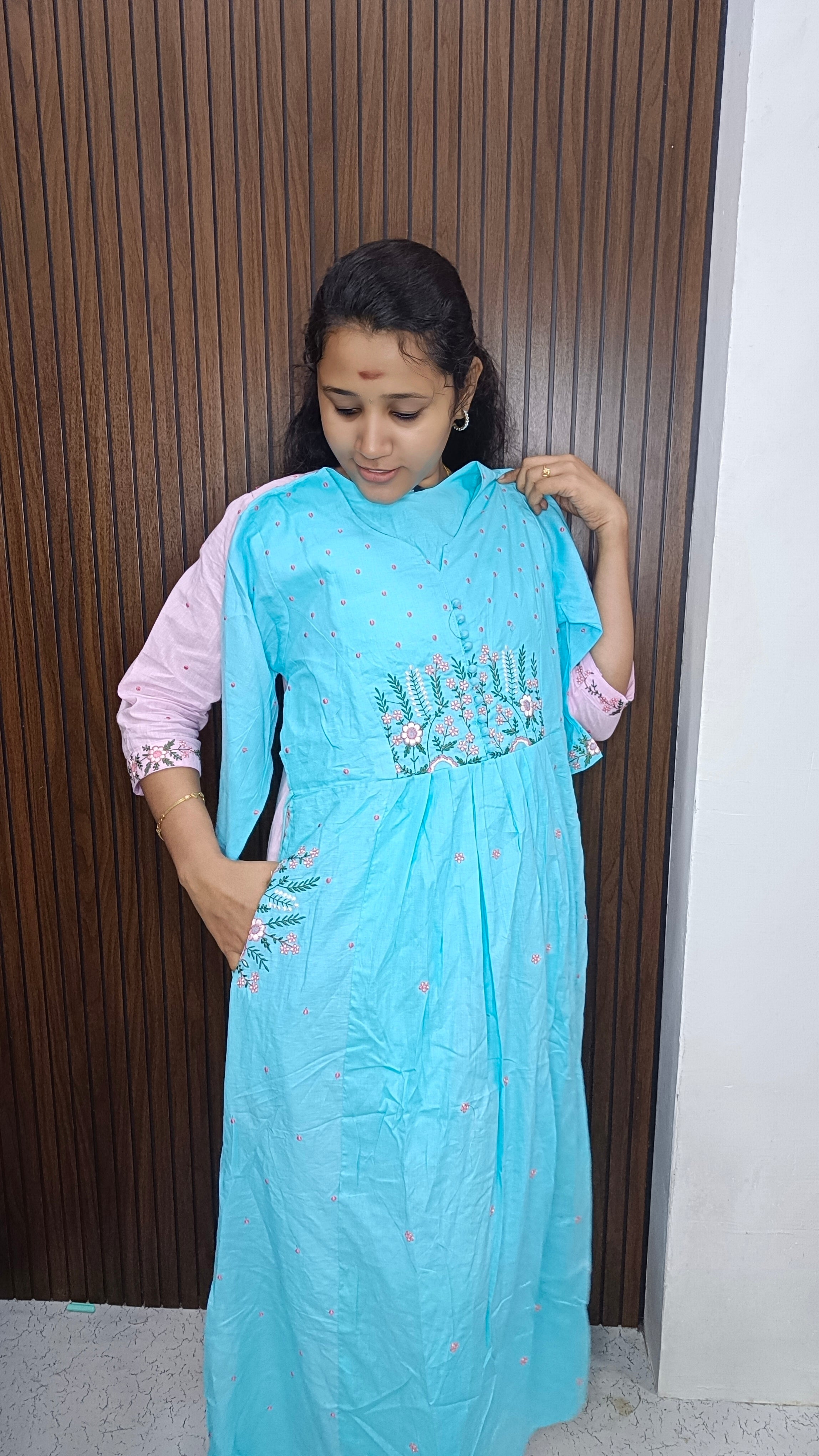 Trending maxi sky blue
