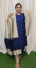 Raw silk kurti set