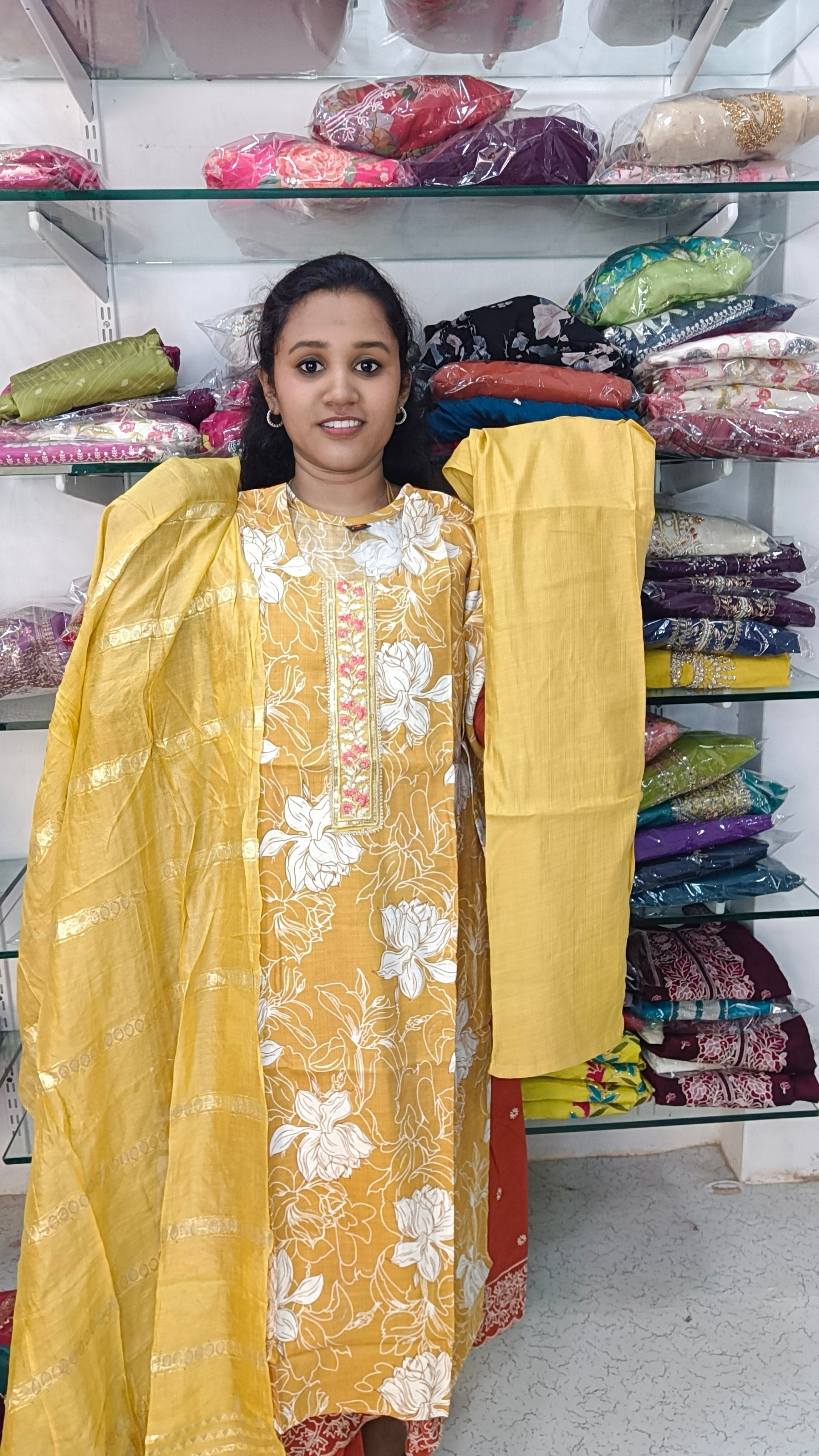Side open kurti set