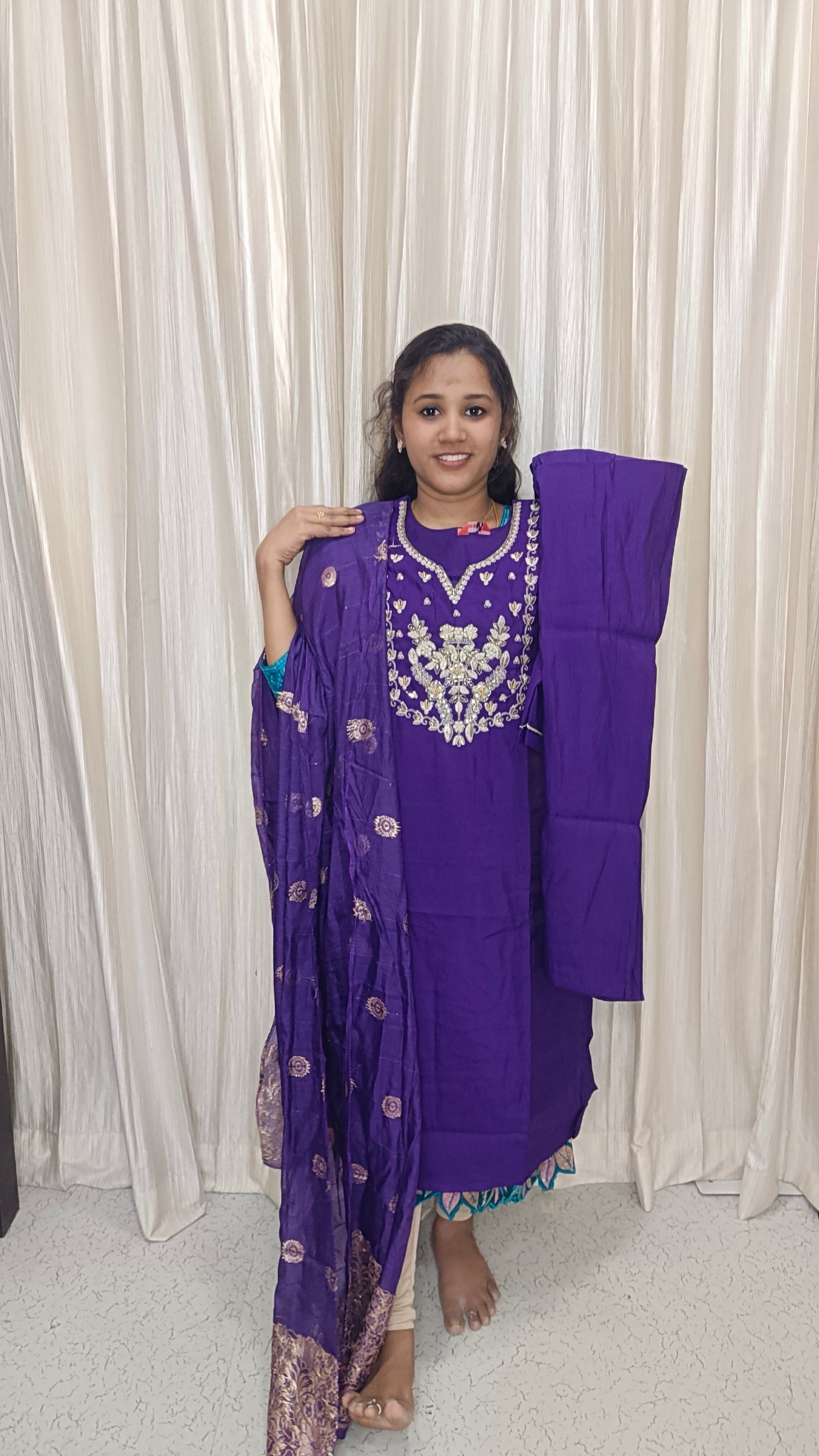 Kurti with pant and dupatta