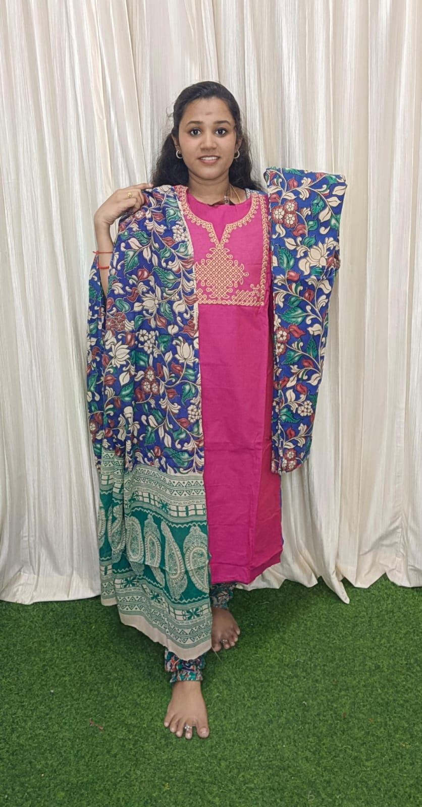 Traditional Mangalgiri 3 piece set