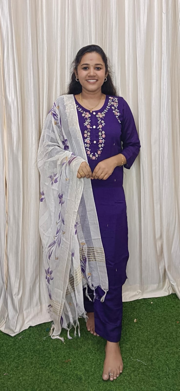 Kurti with pant and dupatta