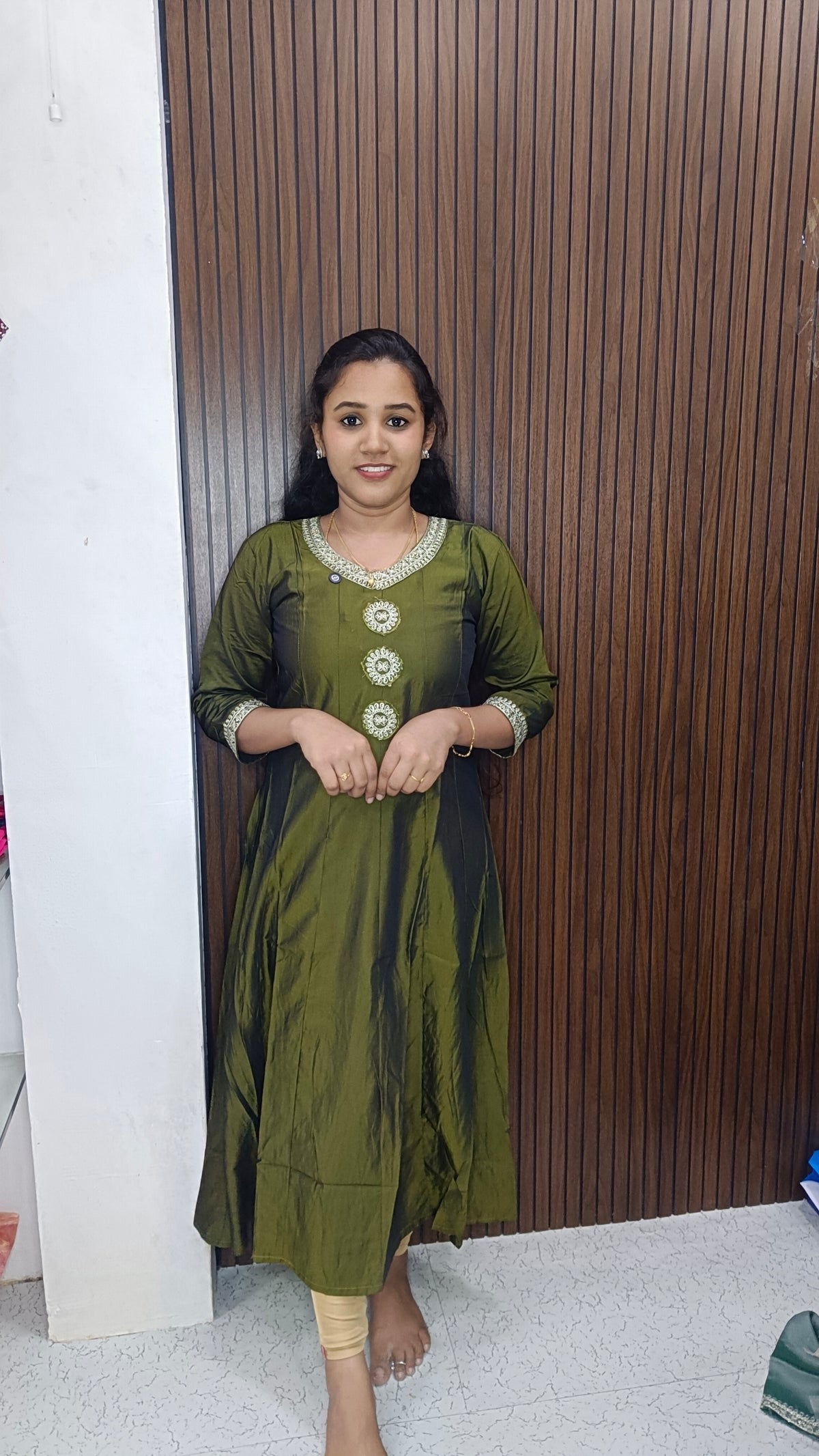 Taffeta Aline kurti