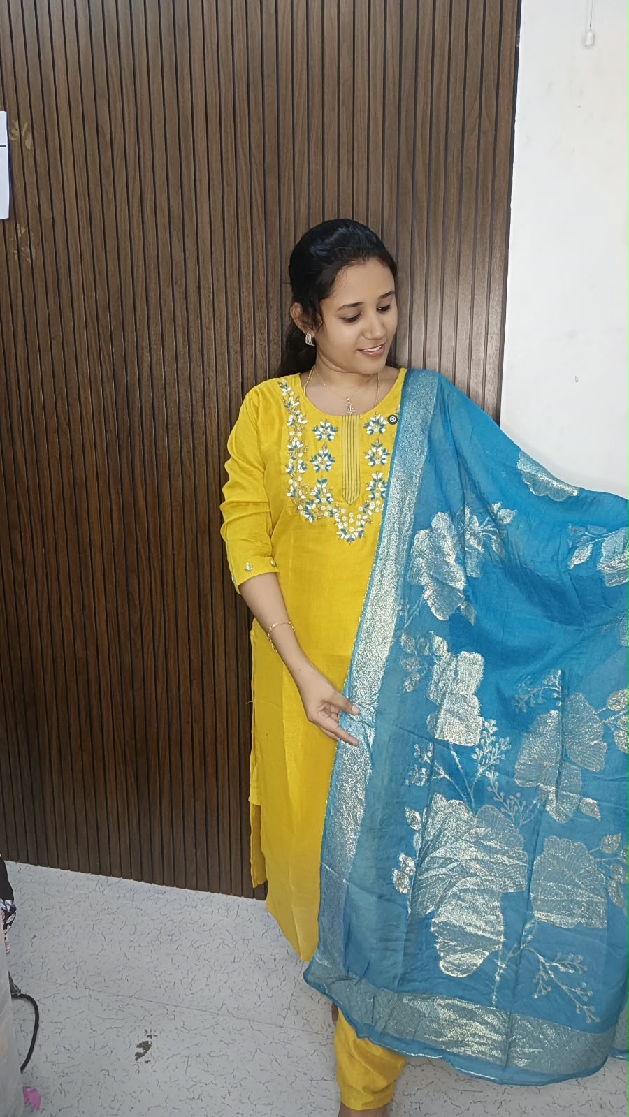 Kurti with pant and dupatta