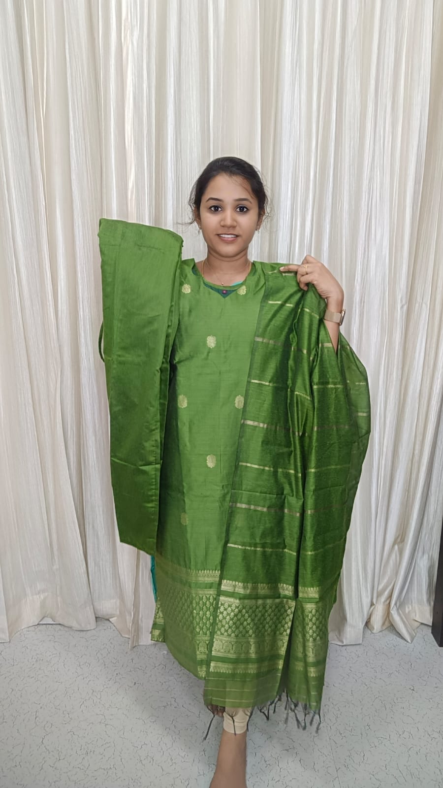Susmi Brand Premium Raw silk Kurti set