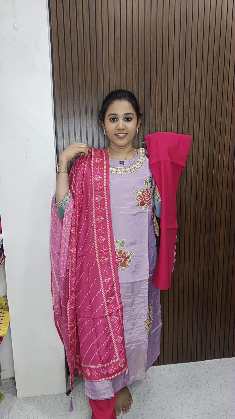 Kurti with pant and dupatta