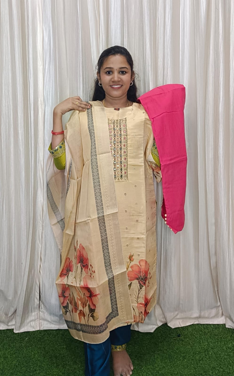 Kurti with pant & Dupatta