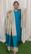 Raw silk kurti set
