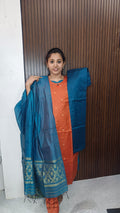 Premium Raw silk Kurti set SB0057