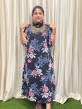Jewell neck aline kurti