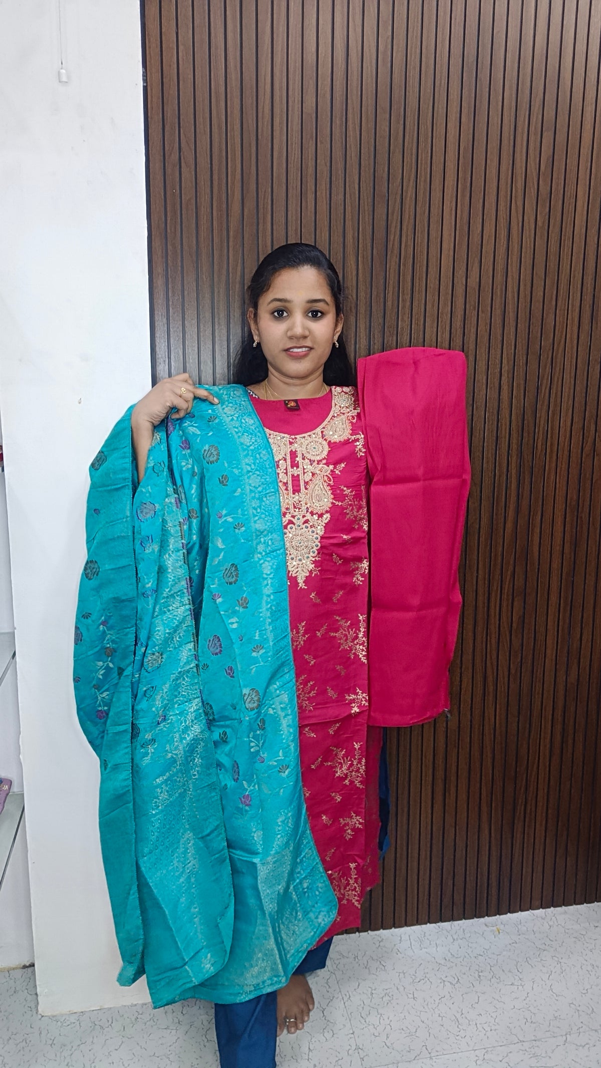 Kurti with pant and dupatta