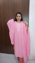 Cotton side open Kurtis sets