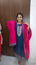 Kurti with pant and dupatta