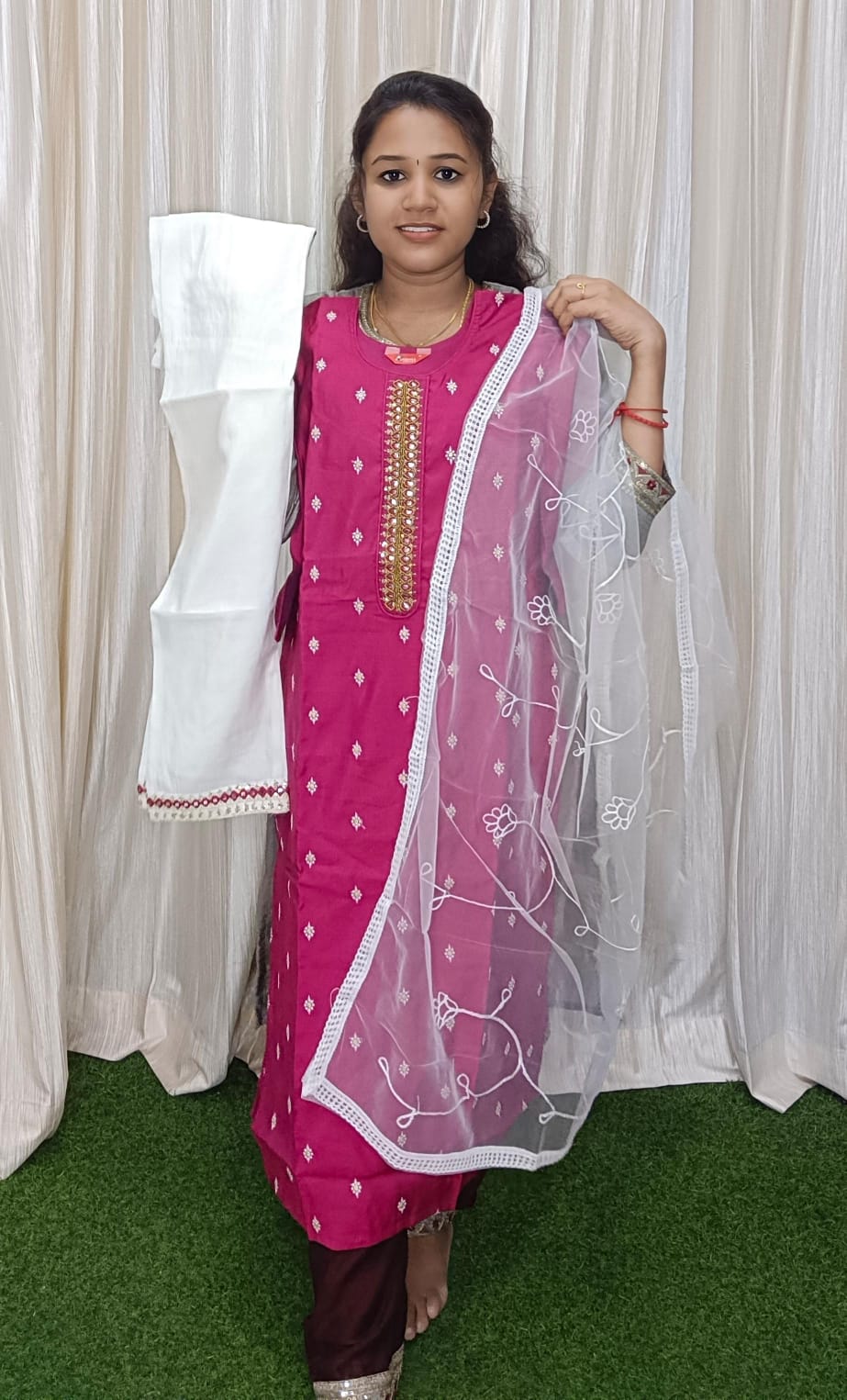 Kurti with pant & dupatta new