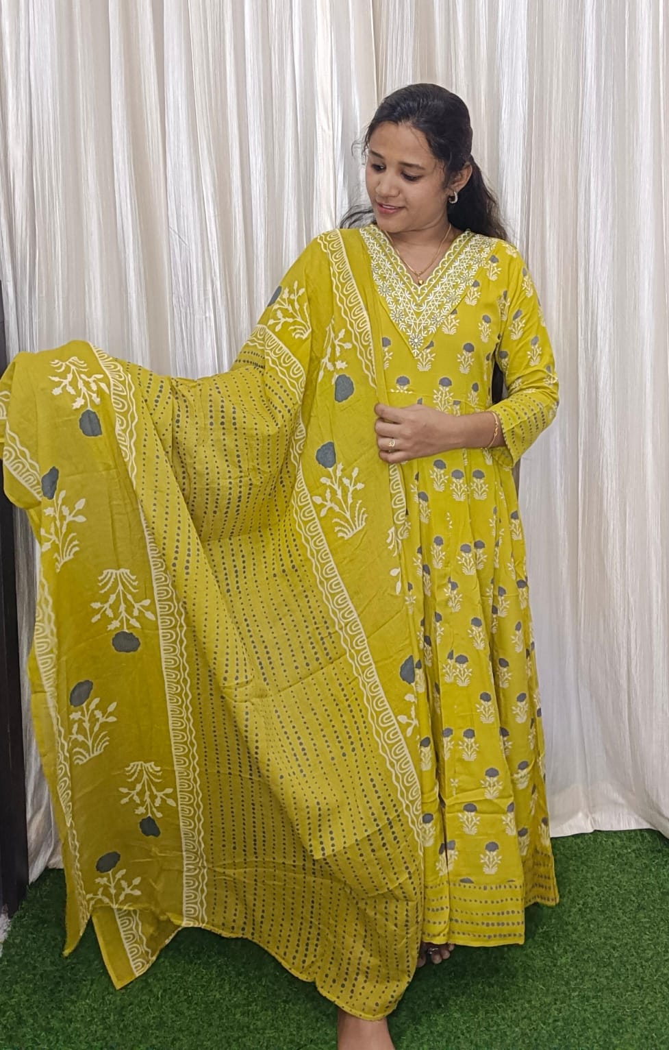 Cotton Umberalla with dupatta