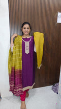 Kurti with pant and duppata