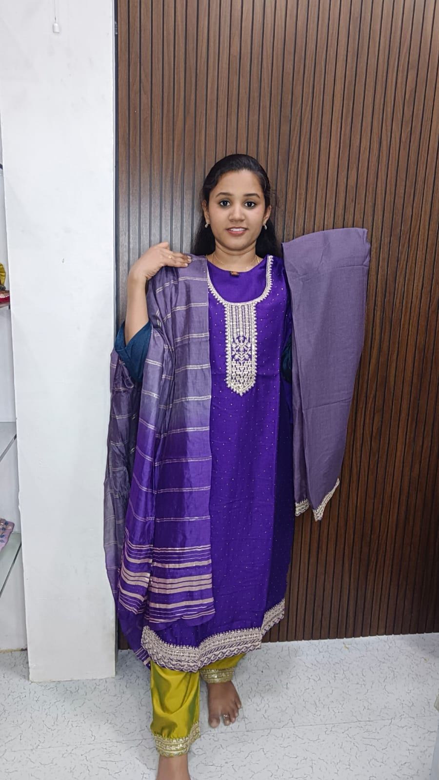 Kurti with pant and dupatta