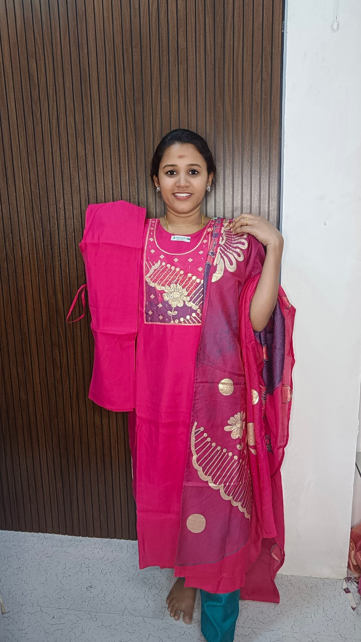 Kurti with pant and dupatta