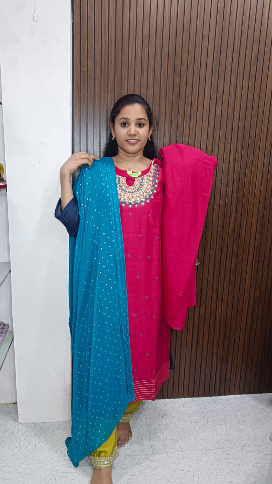 Kurti with pant and dupatta