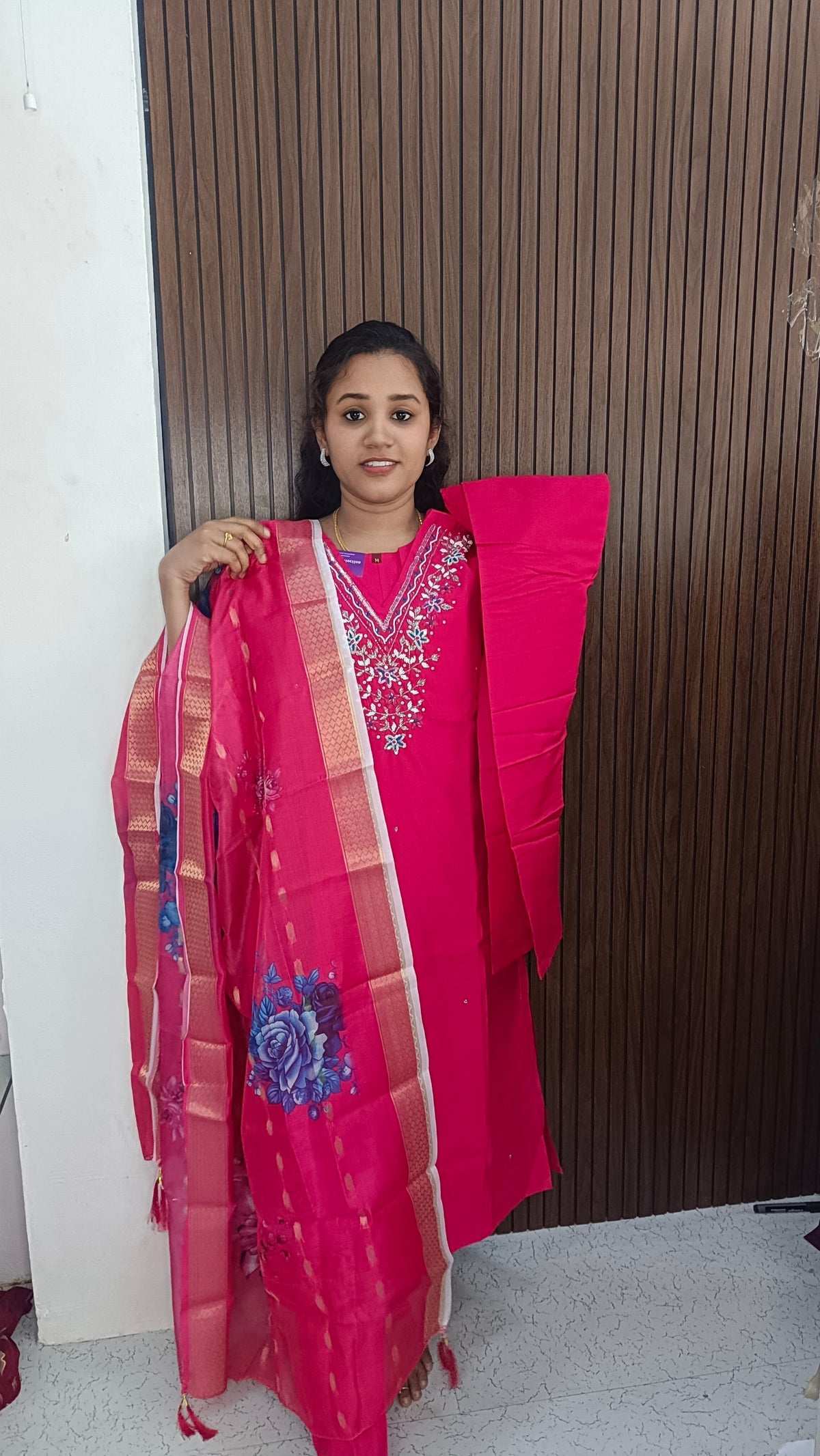 Kurti with pant and dupatta