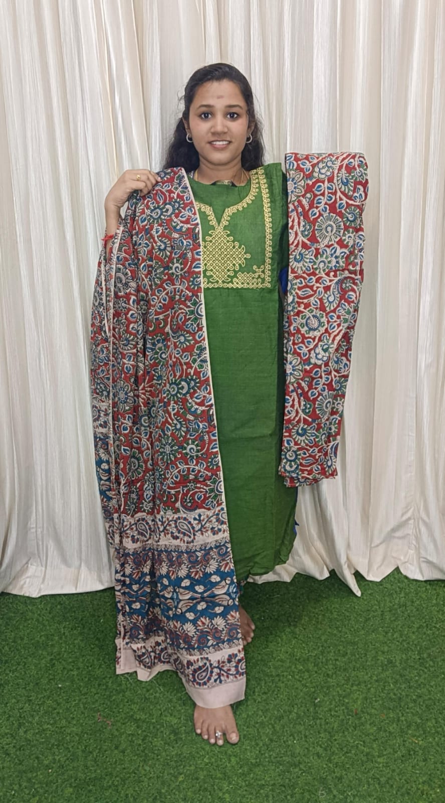 Traditional Mangalgiri 3 piece set