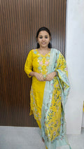 Kurti with pant and dupatta