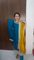 Kurti with pant and dupatta