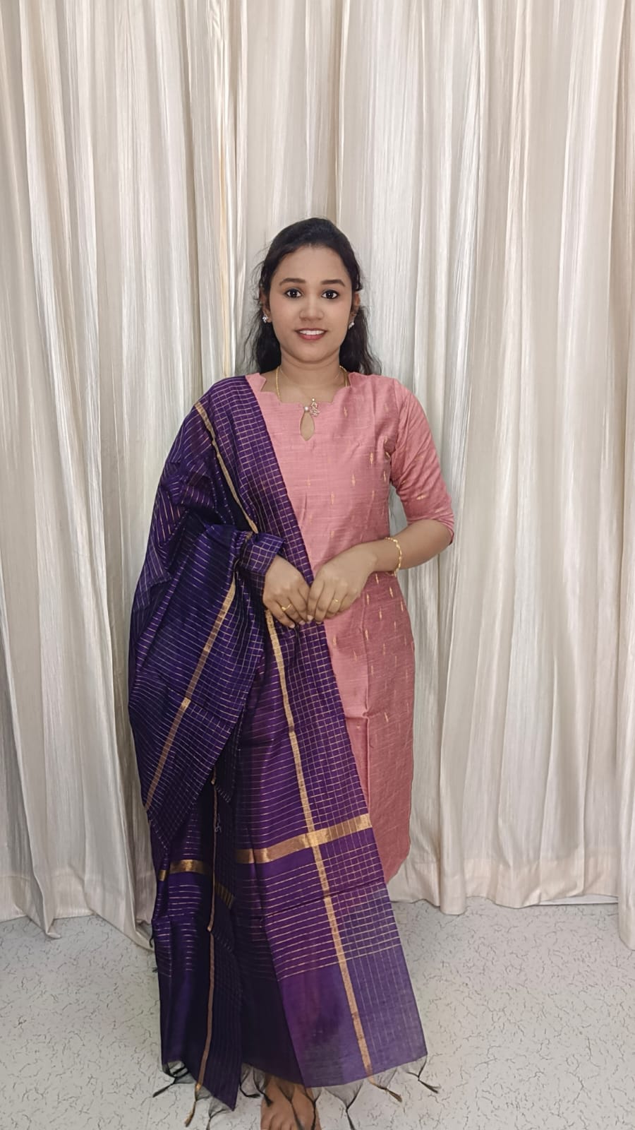SB1087-Susmi Brand Premium Raw silk Kurti set