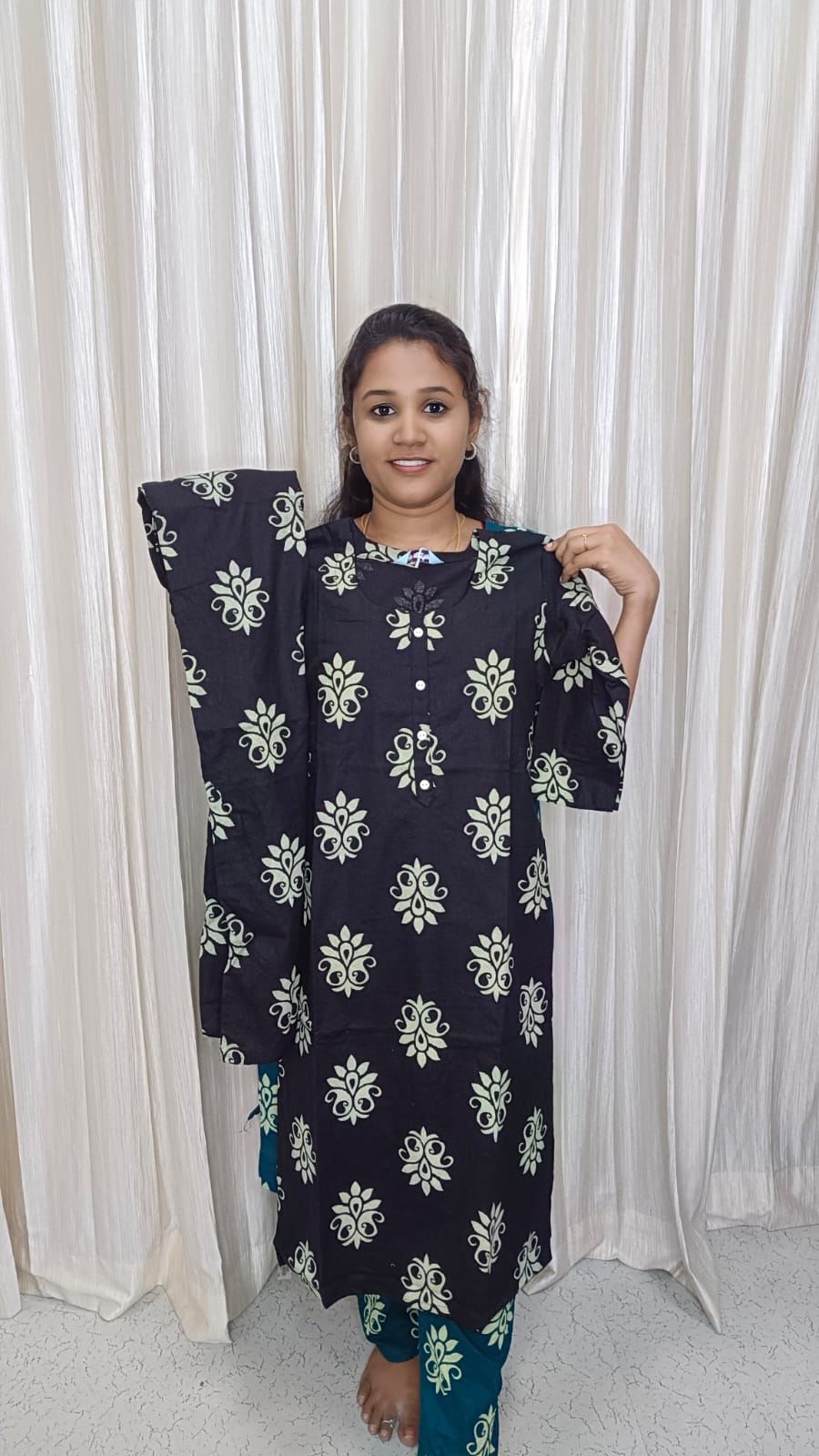 Side open coord set black