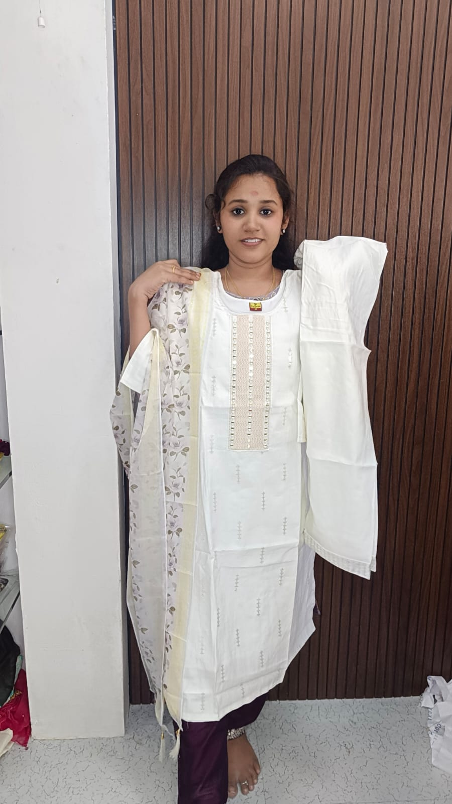 Kurti with pant and dupatta