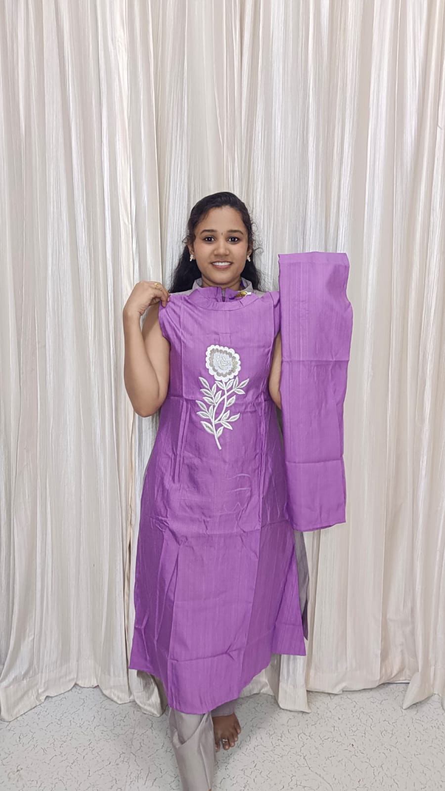 Stylish Aline Coord set with 3/4 sleeve