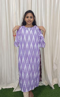 Ikkat side open kurtis
