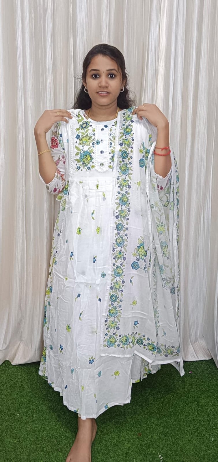 Umberalla kurti with dupatta