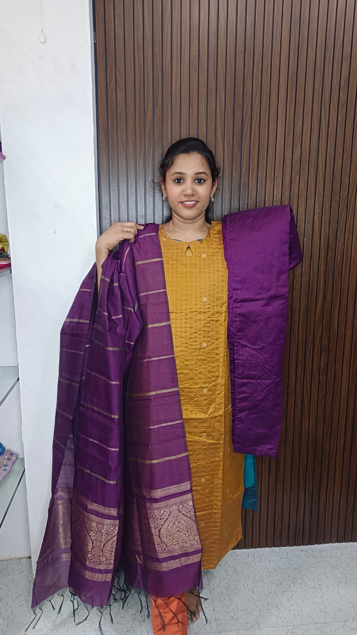 Premium Raw silk Kurti set SB0053