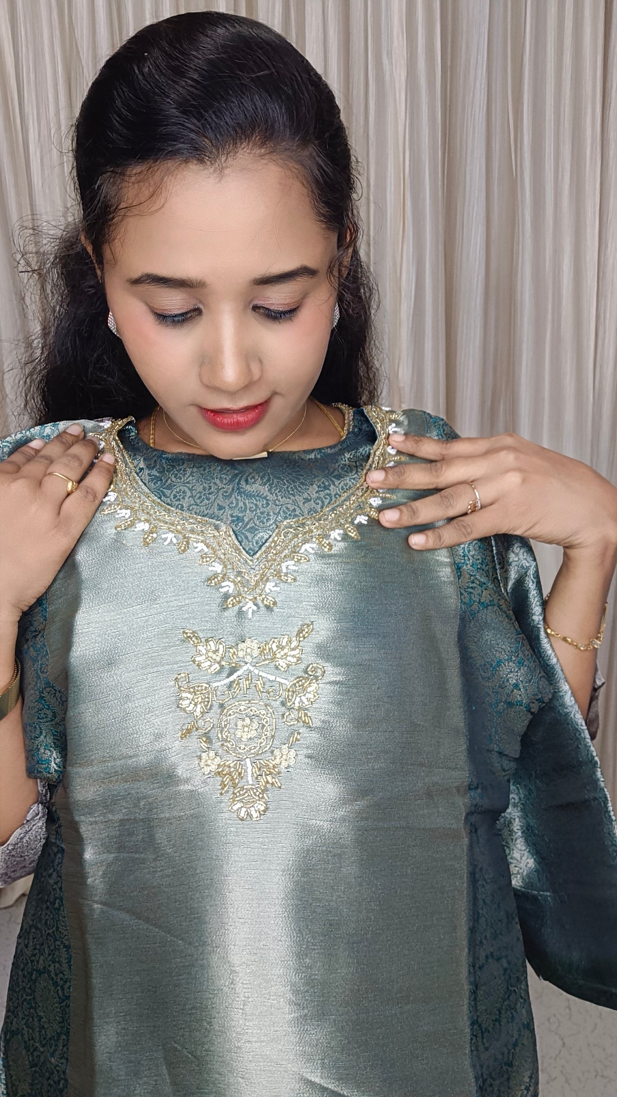Kurti with pant and dupatta