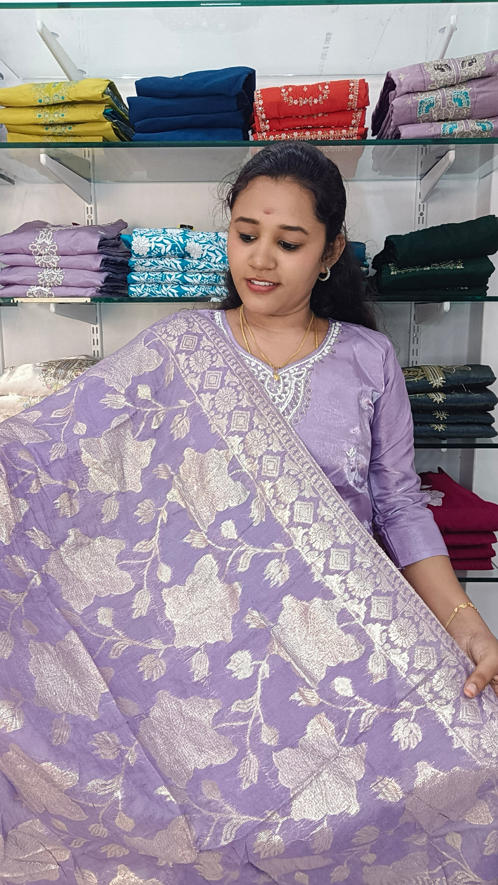 Kurti with pant and dupatta
