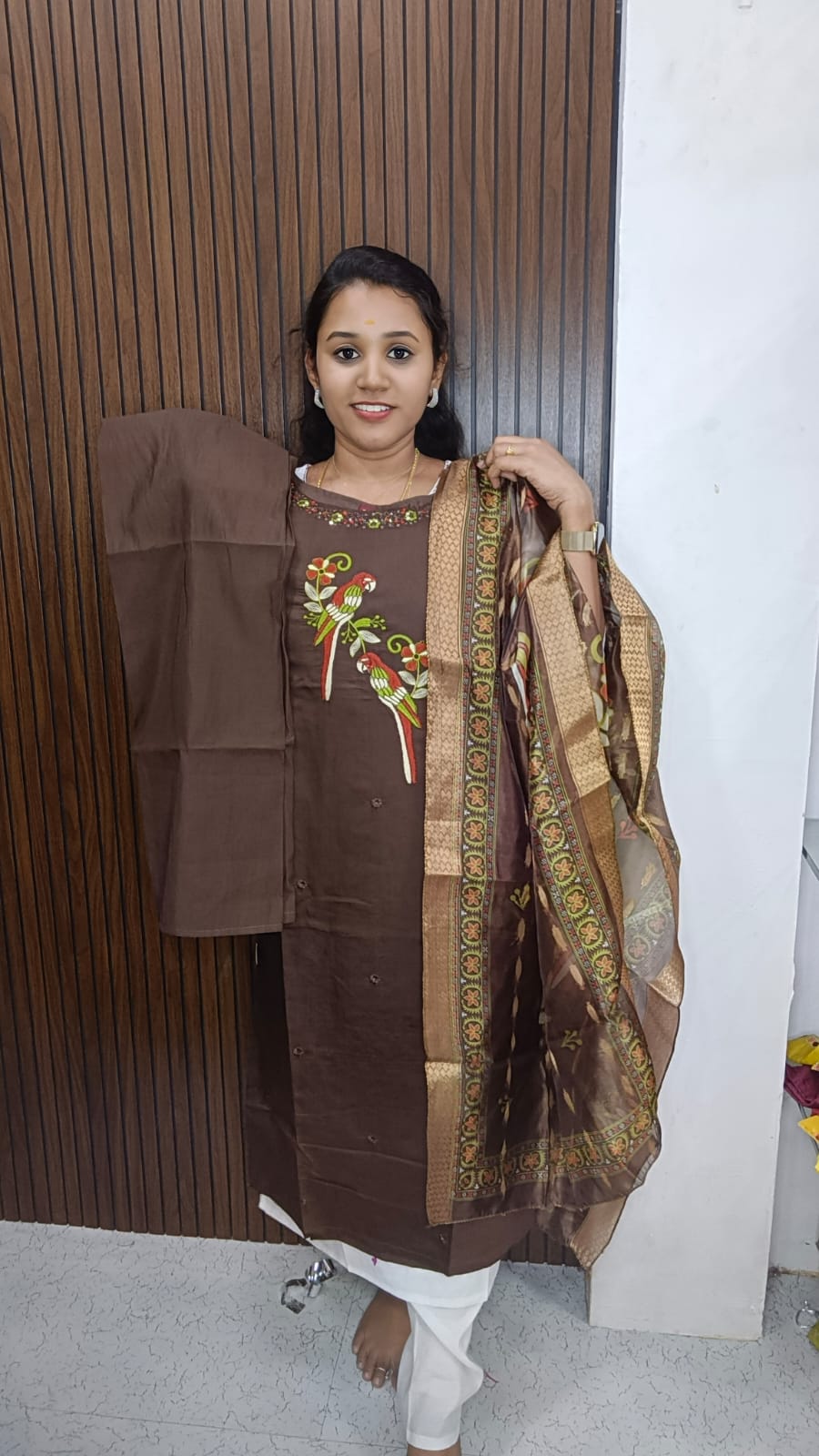 Kurti with pant and dupatta
