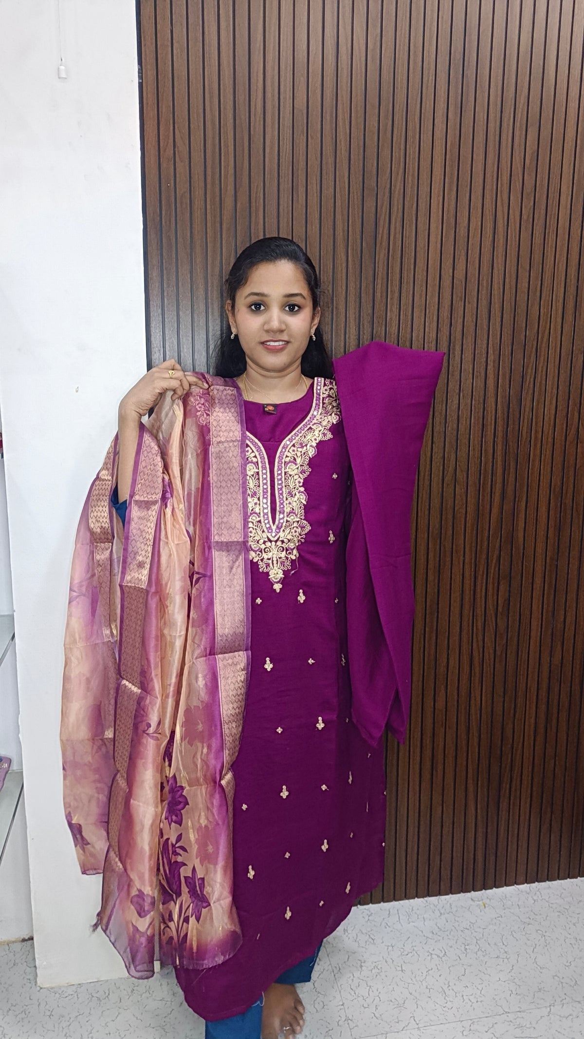 Kurti with pant and dupatta