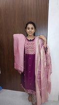 Kurti with pant and dupatta
